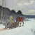 Rustic Andrei Afanas'evich Egorov, Sleigh on the Snow, 1900s, Tempera on Cardboard, Framed For Sale - Image 3 of 12