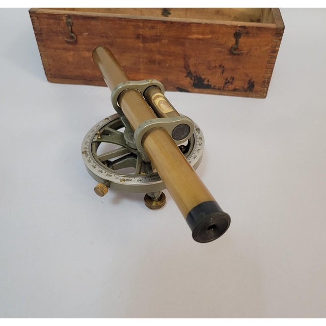Farm Surveyor’s Brass Hand Level With Original Box, Early 20th C Keuffel & Esser For Sale - Image 4 of 9