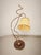 Mid-Century Modern Vintage Lamp with Parchment Shade, 1980s For Sale - Image 3 of 11