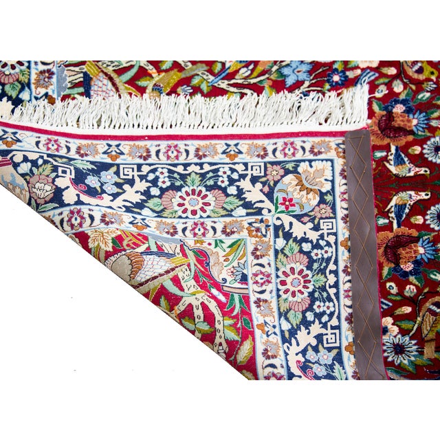Vintage Isfahan Rug For Sale - Image 4 of 15