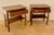 Pair of Spanish Wood Bedside Tables With Drawers and Lower Shelves, 1940s For Sale - Image 4 of 15