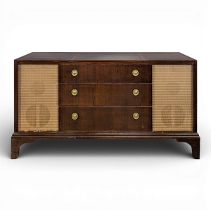 Mahogany Vinyl and Hi-Fi Cabinet