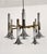 Large Italian Chrome and Brass Trumpet Chandelier attributed to Lumi Milano, 1970s For Sale - Image 6 of 18