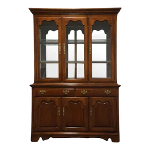 Thomasville Furniture Winston Court Collection Solid Cherry Traditional Style 56" Buffet W. Lighted Display China Cabinet 20621-120 / 20621-321