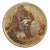 19th Century Temple of Jupiter Colored Round Tile / Trivet by Copeland For Sale
