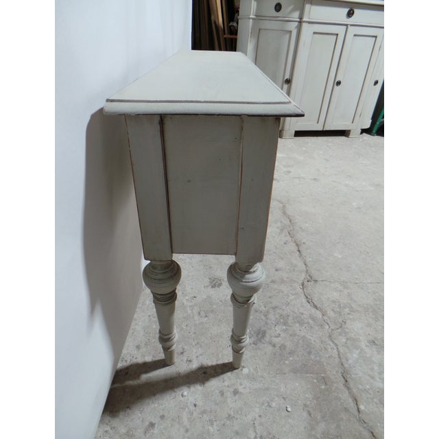 Swedish Gustavian Style 5 Drawer Console Table For Sale - Image 9 of 11