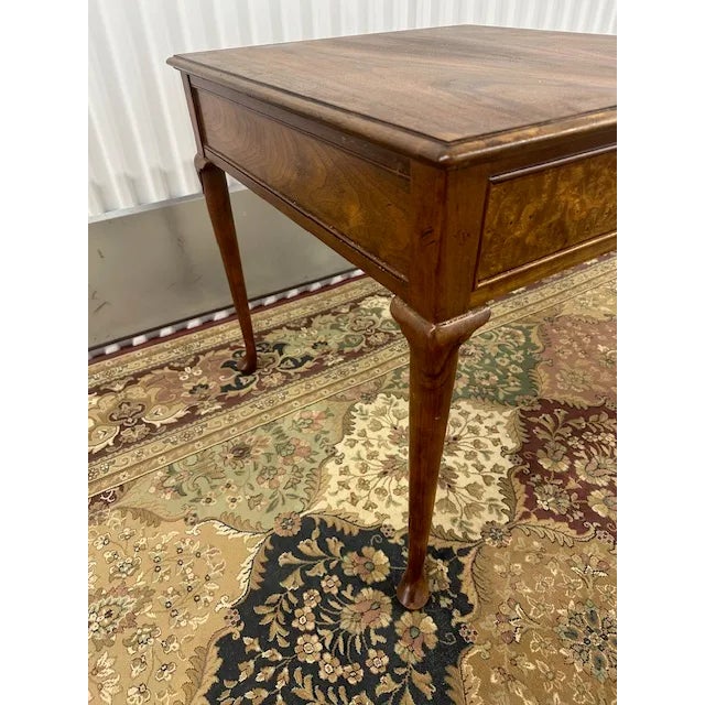Baker Furniture Company 1960s Baker Flamed Mahogany End Table For Sale - Image 4 of 7