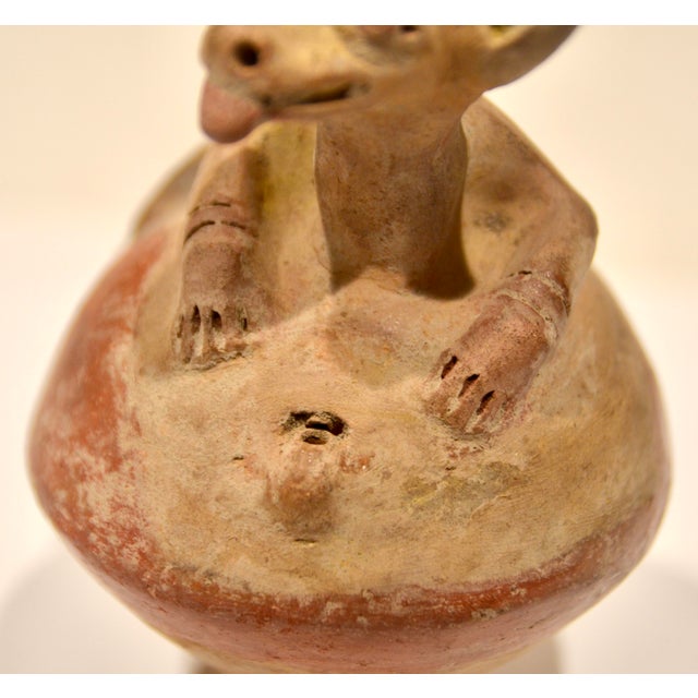 Brown Pre Columbian Terracotta Animal Whistle For Sale - Image 8 of 10