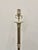 Stylish Currey & Co Reeded Candlestick body Lamp. Silver leaf finish on acrylic base. Showoom floor sample.