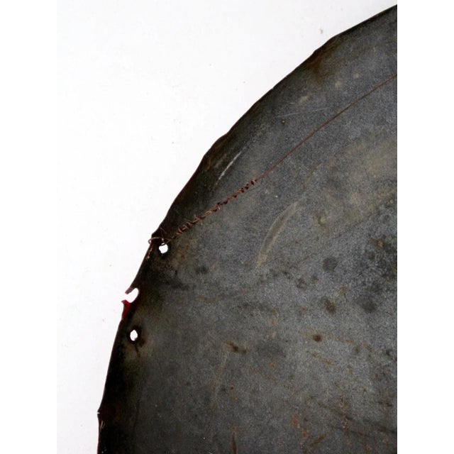 Metal Vintage Coca-Cola Button Sign For Sale - Image 7 of 9