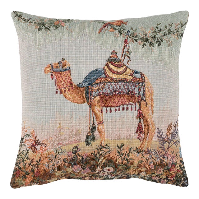 Camel Cushion With Feather Filler - 33x33cm (13"x13") For Sale