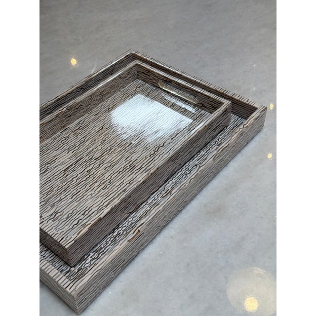 Made Goods Averelia Trays, Set of Two For Sale - Image 9 of 12