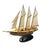 Coastal Late 20th Century Ship Model Wooden Sailboat Nautical Coastal Theme Vintage Office Decor For Sale - Image 3 of 6