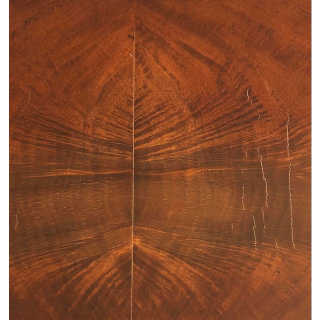 Brown French Art Deco Flip-Top Mahogany Game Table, Porteneuve Attributed, Circa 1940s For Sale - Image 8 of 13