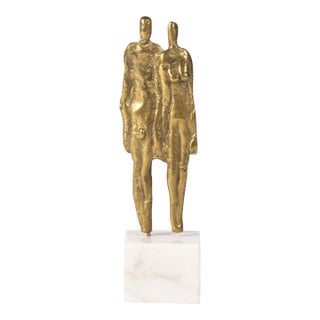 Abstract Miniature Brass Sculpture by Ruth Kessler Vodicka For Sale
