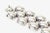 Metal Vintage Sterling Silver Ball Linked Cuff Bracelet Hallmarked, 1970's For Sale - Image 7 of 11