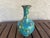 1970s Mid Century Chinese Cloisonné Teal Enamel Vase For Sale - Image 5 of 8