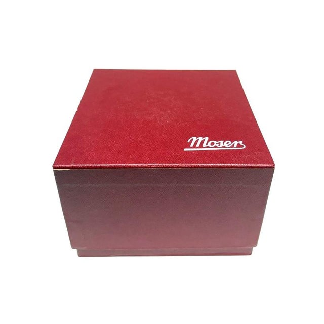 Moser Frosted Tipsy Whiskey Glass New in Box For Sale - Image 10 of 11