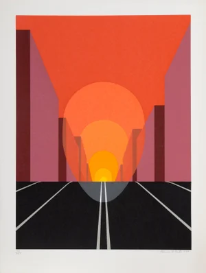 Highway, Clarence Holbrook Carter Screen Print