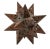 Rustic Vintage Moroccan Style Pierced 18 Point Hinged Iron Star Candle Curio For Sale - Image 3 of 11