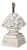 French 1940s Carved Stone Table Lamp Depicting a Fruit Bowl on Pedestal For Sale