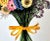 Contemporary Giclee Print “Strawflower Bouquet” Watercolor Painting For Sale - Image 3 of 3
