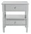 Two Drawer Nightstand in Grey For Sale