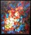 Modern Hermann Dieste, Flowers, 1960s, Oil Painting on Canvas For Sale - Image 3 of 10