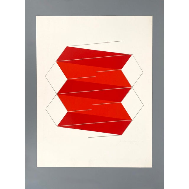 Joachim Albrecht, Red Electron, 1968, Screenprint For Sale - Image 10 of 10