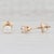 Modern 0.47ctw Diamond Stud Earrings 14k Yellow Gold Solitaire Round Pierced - 2 Pieces For Sale - Image 3 of 6
