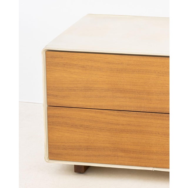 Modern Poltrona Frau Leather Wrapped End Tables, Pair For Sale - Image 3 of 8