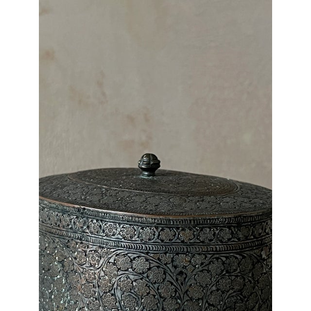 Metal Late 19th Century Antique Silver Plated Brass Box For Sale - Image 7 of 8