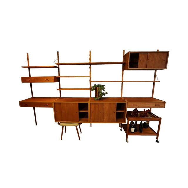 1970s Large PS System Shelving in Teak, Denmark, 1960s For Sale - Image 5 of 18