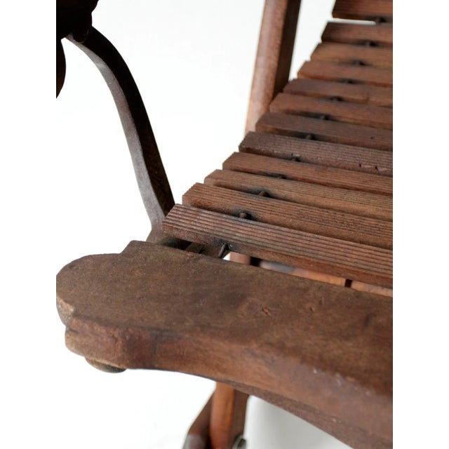 Antique Victorian Eastlake Adjustable Rocking Chair For Sale - Image 9 of 13