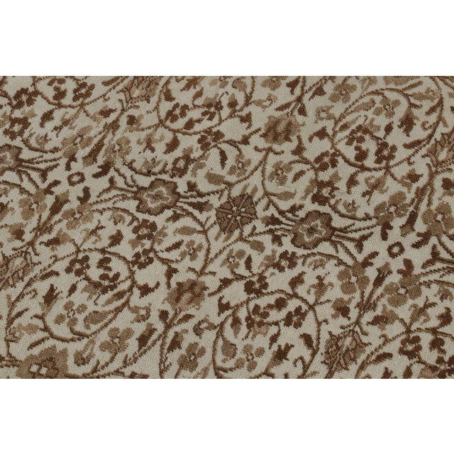 1950s Vintage Sivas Rug in Beige and Brown, With Herati Patterns, From Rug and Kilim For Sale - Image 5 of 8