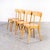 1950s French Blonde Bentwood Dining Chairs from Baumann, 1950s, Set of 4 For Sale - Image 5 of 9