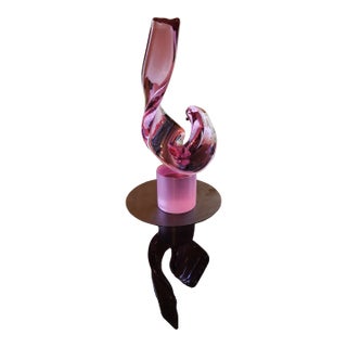 1950s Signed Andrea Tagliapietra for Barovier | 13" Alexandrite Murano Masterpiece | Museum Grade For Sale