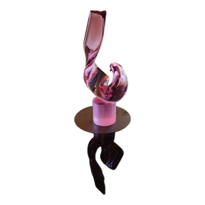 1950s Signed Andrea Tagliapietra for Barovier | 13" Alexandrite Murano Masterpiece | Museum Grade