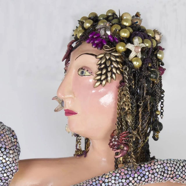 Folk Art Than Lifevagant Folk Art Sculpture For Sale - Image 3 of 11