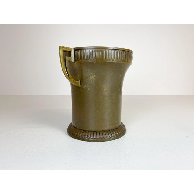 Copper Art Deco Champagne Cooler in Copper and Brass, Sweden, 1930s For Sale - Image 8 of 14