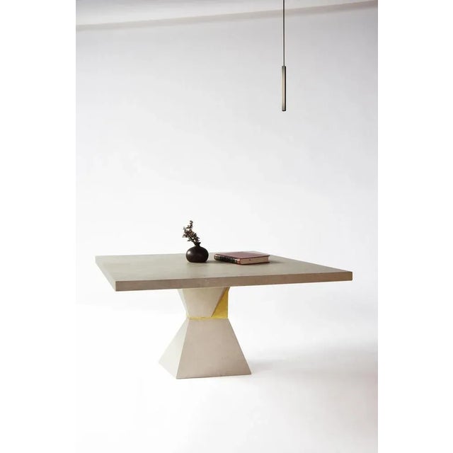 Inka table by eichkorn dimensions: d160 x h74 cm materials: limestone, gold leaves. Available in coffee table or in dining...