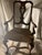 Wood This Is a 19th-Century Venetian Baroque Armchair Crafted From Hand-Carved Walnut With a Hand-Woven Rush Seat. Hand Carved Walnut Rustic Arm Chair. For Sale - Image 7 of 9