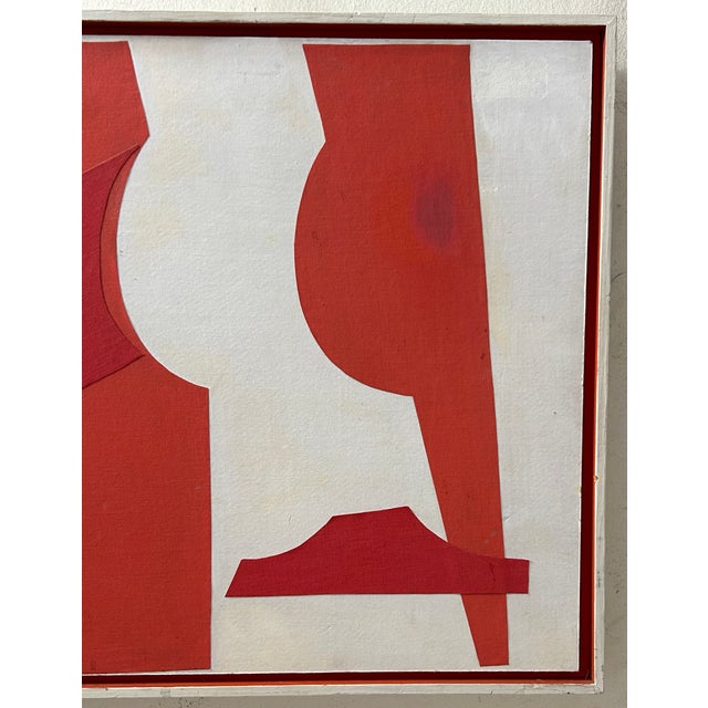 1966 Gwen Stone “C-3” California Modernist Mixed-Media Collage Painting For Sale - Image 13 of 17