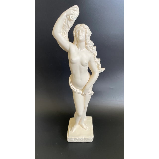 Vintage Neoclassical Nude Standing Aphrodite Plaster Sculpture For Sale - Image 13 of 13