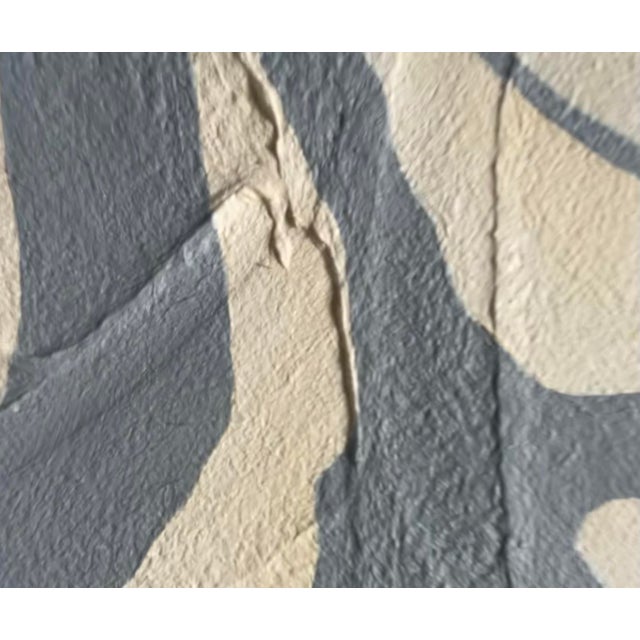 Contemporary abstract botanical painting on canvas. Framed in a gold locally made frame Unframed painting: 8" x 10" Framed...