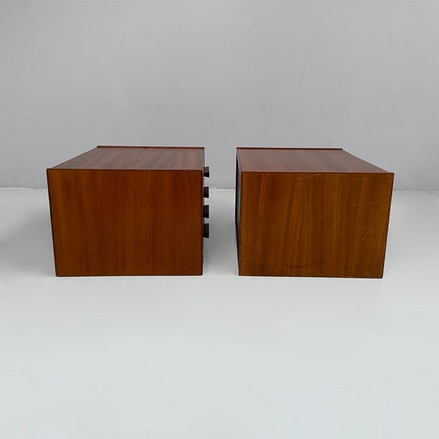 Mid-Century Modern Mid-Century Modern Italian Sewing Chests in Wood from Seta Faro, 1960s, Set of 2 For Sale - Image 3 of 14