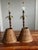 Vintage Hollywood Regency Faux Bamboo English Mahogany Palm Lamps For Sale - Image 10 of 12