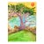 Karen Druker "Purple Cypress" Modern Pastel Vertical Landscape Circa 2010 For Sale