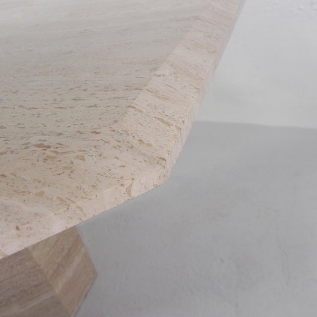 Mid-Century Travertine Dining Table, 1970s For Sale - Image 14 of 18