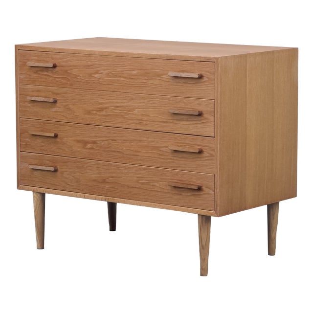 Danish Oak Chest of Drawers by Kai Kristiansen for FM Møbler, 1960s For Sale